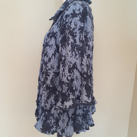 Anthropologie Maeve Smocked Blouse - Picture 3 of 11